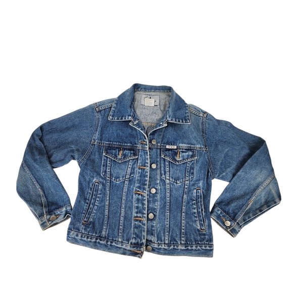 Star Blue Vintage 90s Denim Jacket Women's Size Medium Blue Jean Y2K - Picture 5 of 12